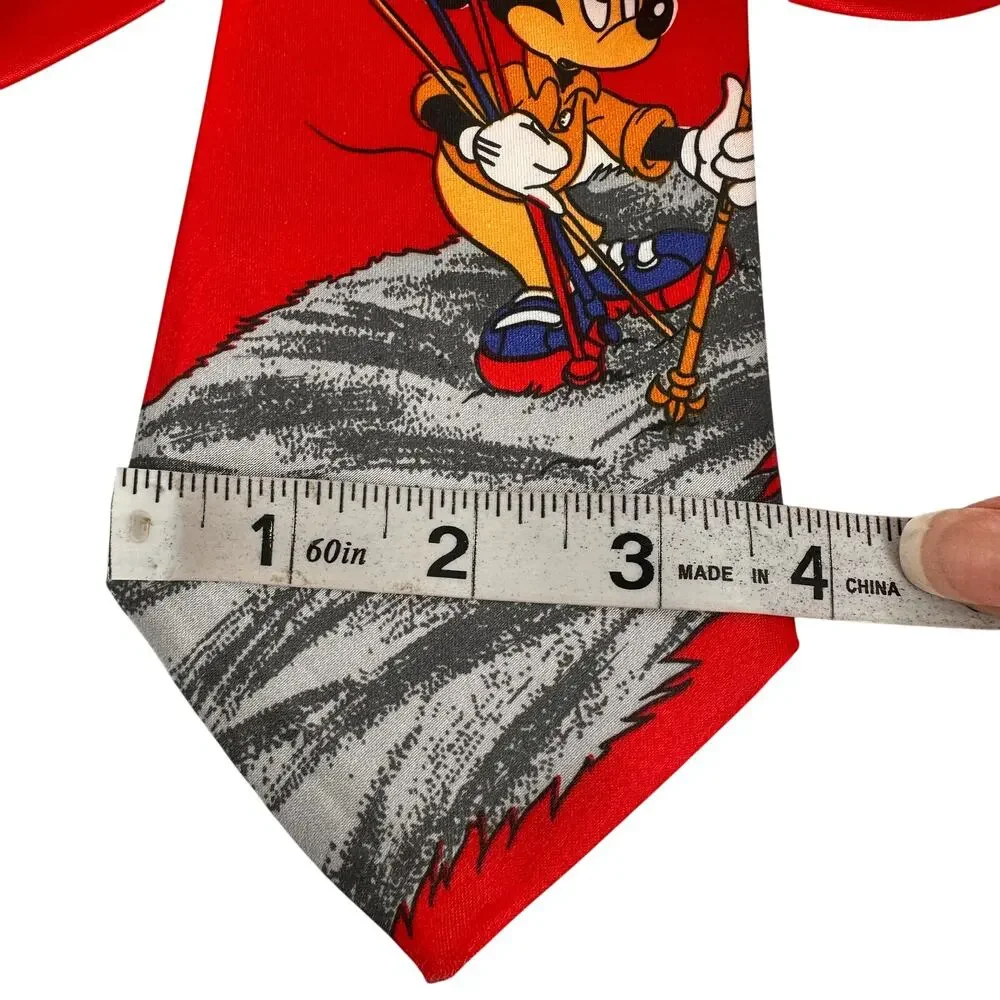 Chirlston Vintage Men's Silk Mickey Mouse Ewe Goat Tie